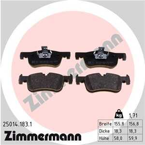 Bromsbeläggsats, Framaxel, bmw 1 [f20, f21], 2 cabriolet [f23], 2 coupé [f22, f87], 3411 6 850 567, 3411 6 858 910