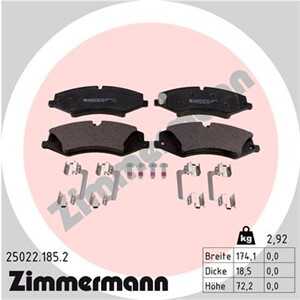 Bromsbeläggsats, Framaxel, land rover discovery iv, discovery v, range rover sport i, range rover sport ii, LR015578, LR016962,