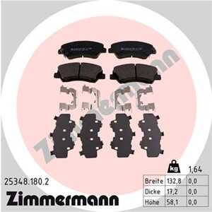 Bromsbeläggsats, Framaxel, hyundai,kia, 58101 1RA05, 58101-1RA00, 58101-1RA05, 58101-1WA05, 58101-1WA35, 58101-4LA00, 58101-C8A