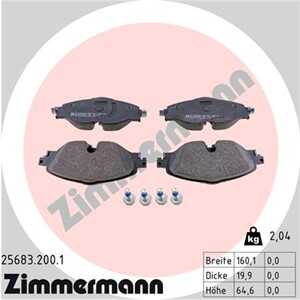 Bromsbeläggsats, Framaxel, audi,seat,skoda,vw, 2K5 698 151 A, 2K5 698 151, 2Q0 698 151 F, 2Q0 698 151 K, 5Q0 698 151 D, 5Q0 698