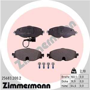 Bromsbeläggsats, Framaxel, audi,seat,skoda,vw, 5Q0 698 151 AA, 5Q0 698 151 B, 5Q0 698 151 F, 5Q0 698 151 G, 5Q0 698 151, 5QD 69