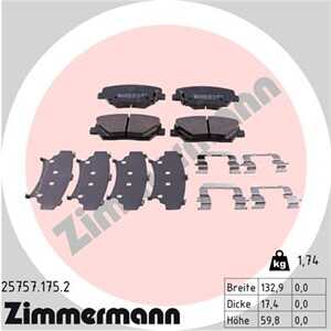 Bromsbeläggsats, Framaxel, kia carens iv, 58101-0WA10, 58101-1UA00, 58101-1UA10, 58101-1UA11, 58101-1UA50, 58101-3VA50, 58101-3