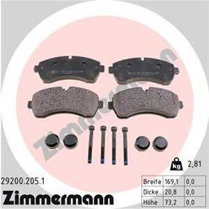 Bromsbeläggsats, Framaxel, mercedes-benz,vw, 004 420 8220, 005 420 5320, 2E0 698 151 A, 2E0 698 151 C, 2E0 698 151 F, 906 421 0