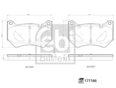 Bromsbeläggsats, Framaxel, audi q5, q5 sportback, q5 van, 80A 698 151 C