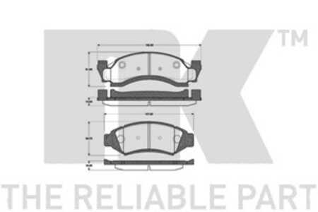 Bromsbeläggsats, Framaxel, ford usa f-150, f-150 standard cab pickup, F0TZ2001A