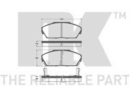 Bromsbeläggsats, Framaxel, acura,honda,rover, 45022SD4A10, 45022SD4A11, 45022SD4A12, 45022SD4E00, GBP90298