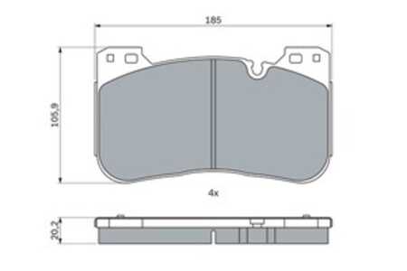 Bromsbeläggsats, Framaxel, bmw 5 [g30, f90], 34 11 7 991 033