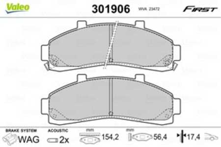 Bromsbeläggsats, Framaxel, ford usa explorer, ranger, mazda b-serie, xedos 9, 3886184, 3943468, 4 444 107, 4073370, 4444107, 45