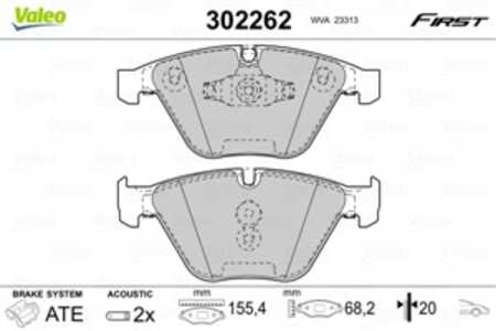 Bromsbeläggsats, Framaxel, bmw 3 [e90], 3 cabriolet [e93], 3 coupé [e92], 3 touring [e91], x1 [e84], 34 11 2 288 858, 34 11 2 2