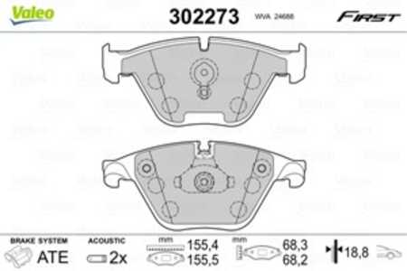 Bromsbeläggsats, Framaxel, bmw, 34 11 2 339 270, 34 11 6 775 314, 34 11 6 850 885, 34 11 6 850 886, 34 11 6 871 557, 3411233927