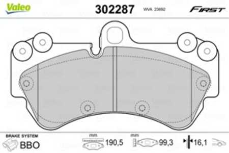 Bromsbeläggsats, Framaxel, porsche cayenne, vw touareg, 7L0698151, 7L0698151B, 7L0698151D, 7L0698151F, 7L0698151H, 7L0698151Q, 