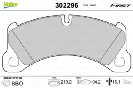 Bromsbeläggsats, Framaxel, porsche cayenne, vw touareg, 7P0698151B, 7P0698151C, 7P0698151D, 955 351 939 70, 95535193970, 958 35