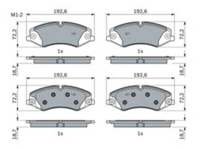 Bromsbeläggsats, Framaxel, land rover, LR021253, LR026221, LR032063, LR051626, LR101981