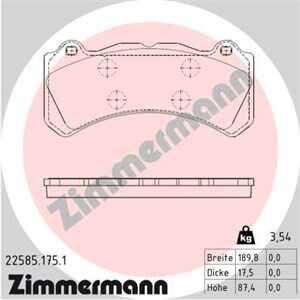 Bromsbeläggsats, Framaxel, volvo s60 ii, s60 iii, v60 i, 31664689, 31664690, 32142326, 32142489, 32287895