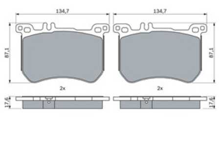 Bromsbeläggsats, Framaxel, mercedes-benz s-klass [w222, v222, x222], sl [r231], 006 420 49 20, 006 420 97 20, 007 420 32 20, 00