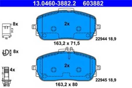 Bromsbeläggsats, Framaxel, mercedes-benz, 000 420 12 03, 000 420 22 05, 000 420 30 05, 000 420 48 02, 000 420 49 02, 000 420 54