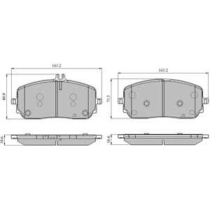 Bromsbeläggsats, Framaxel, mercedes-benz, 000 420 54 03, 000 420 72 00, 000 420 99 02, 0004205403, 0004207200, 0004209902, A 00