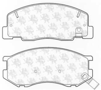 Bromsbeläggsats, Framaxel, toyota previa i, 04465 28340, 04465 28350