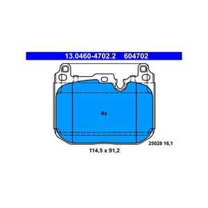 Bromsbeläggsats, Framaxel, bmw 1 [f40, f52], 2 gran coupe [f44], x1 [f48], x2 [f39], mini mini, mini clubman, mini countryman, 