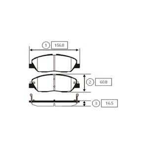 Bromsbeläggsats, Framaxel, hyundai,kia,ssangyong, 48130341A0, 4813036B00, 581010WA00, 581012BA00, 58101-2BA00, 581012BA10, 5810