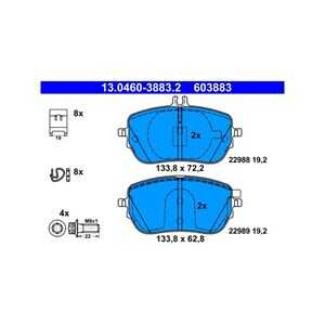 Bromsbeläggsats, Framaxel, mercedes-benz, 000 420 51 03, 000 420 69 02, 000 420 70 00, A 000 420 51 03, A 000 420 69 02, A 000 