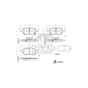 Bromsbeläggsats, Framaxel, mg mg zs suv, 10343249