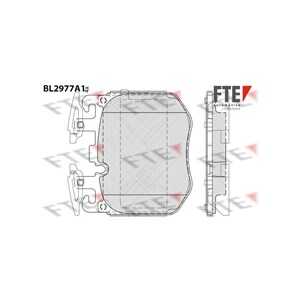 Bromsbeläggsats, Framaxel, alpina,bmw,rolls-royce, 34 10 6 883 510, 34 10 6 888 459, 34 10 8 064 560, 34 10 8 064 562, 34 10 8 