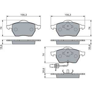 Bromsbeläggsats, Framaxel, ford galaxy i, galaxy mk van i, seat alhambra, alhambra van, 1133046, 1133445, 1143349, 1205695, 123