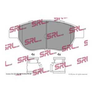 Bromsbeläggsats, Framaxel, citroën,fiat,lancia,peugeot, 1014029390, 1611140780, 1611140980, 1611838880, 1617256680, 1619790480,