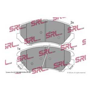 Bromsbeläggsats, Framaxel, hyundai,kia, 581011FA50, 581011FE00, 58101-1FE00, 581011FE01, 58101-1FE01, 581012CA10, 58101-2CA10, 