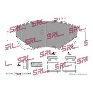 Bromsbeläggsats, Framaxel, citroën c1, c1 ii, peugeot 107, 108, toyota aygo, aygo skåp/halvkombi, 044650H010, 044650H020, 04465