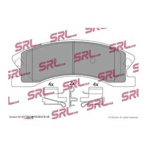 Bromsbeläggsats, Framaxel, jeep grand cherokee ii, 05093138AA, 05093183AA, 05093260AA, 5066427AA, 5093138AA, 5093183AA, 5093183