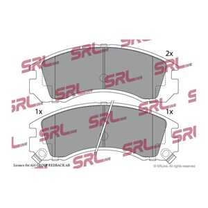 Bromsbeläggsats, Framaxel, citroën,mitsubishi,peugeot, 1620368480, 4253 87, 4253 88, 4253.87, 4253.88, 4254 30, 4254.30, 4605A4