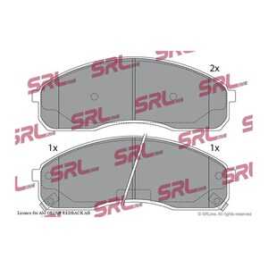 Bromsbeläggsats, Framaxel, kia carnival i, carnival ii, pregio buss, pregio skåp, 0K56A3323Z, 0K56B3323Z, 0K56B3323ZA, 0K58A332