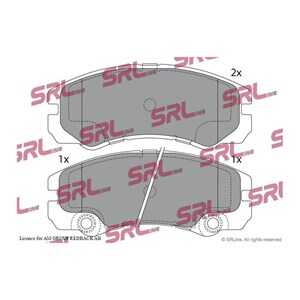 Bromsbeläggsats, Framaxel, opel frontera a, frontera b, 1605002, 1605084, 1605620, 1605978, 363702161413, 684381, 684386, 7150,