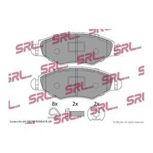 Bromsbeläggsats, Framaxel, citroën,peugeot, 1609252980, 1617254880, 4251.66, 425191, 4252.12, 4252.28, 4252.30, 425202, 425204,