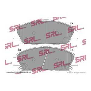 Bromsbeläggsats, Framaxel, honda accord v, prelude iii, prelude iv, prelude v, rover 600 i, 06450-S86-K00, 405022-S30-G11, 4050