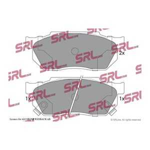 Bromsbeläggsats, Framaxel, honda civic hatchback v, crx ii, 064A5- SB0-670, 064A5SB0670, 363702160807, 363702160888, 438581, 44