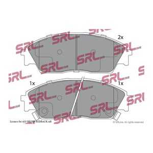 Bromsbeläggsats, Framaxel, acura,honda, 26200, 444781, 45022- SF1-525, 45022- SH3-317, 45022- SH3-515, 45022- SH3-549, 45022SF1