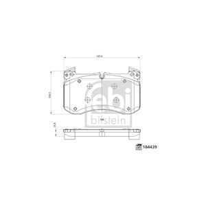 Bromsbeläggsats, Framaxel, mercedes-benz gle [v167], gle coupe [c167], gls [x167], 000 420 19 06, 000 420 46 03, 000 420 50 02,