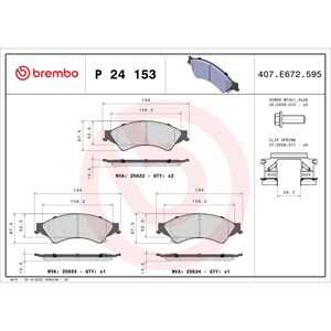 Bromsbeläggsats, Framaxel, ford,ford usa,mazda,vw, 1723410, 1723538, 2138027, 2566170, 2HJ698137, 2HJ698137B, AB312001AB, AB312