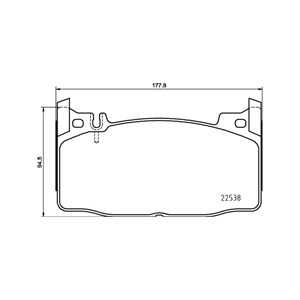 Bromsbeläggsats, Framaxel, mercedes-benz s-klass [w222, v222, x222, v223], 0004204600, 0004205700, 0074204120, 0084202620, A000