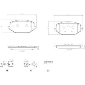 Bromsbeläggsats, Framaxel, citroën,ds,fiat,opel,peugeot, 155255431, 1647880280