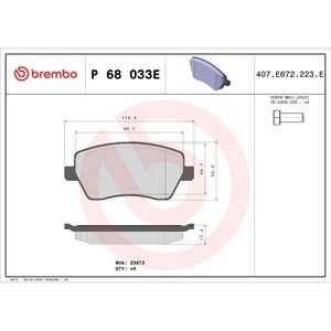 Bromsbeläggsats, Framaxel, renault kangoo express, zoe, zoe skåp/halvkombi, 410604076R, 410608481R, 7701208422, 8660004726, 867