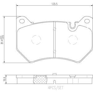 Bromsbeläggsats, Framaxel, audi q5, q5 sportback, q5 van, 80A698151C, 80A698151H, L80A698151C, L80D698151, L80D698151A