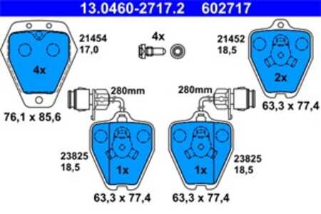 Bromsbeläggsats, Framaxel, audi 100 c4 avant, 100 c4 sedan, a6 c4, a6 c4 avant, a8 d2, 4A0 698 151 B, 4A0 698 151 D, 4D0 698 15