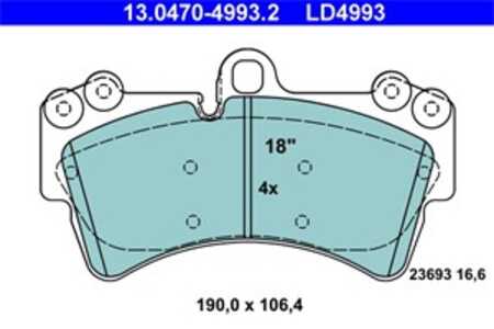 Bromsbeläggsats, Framaxel, audi q7, q7 van, porsche cayenne, vw touareg, 4L0 698 151 C, 7L0 698 151 E, 7L0 698 151 G, 7L0 698 1