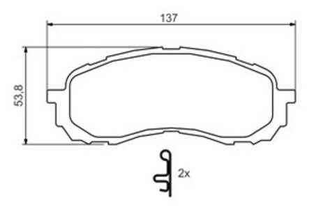 Bromsbeläggsats, Framaxel, subaru impreza halvkombi, impreza kombi, impreza sedan, 26296 AE150, 26296 AE190, 26296 AE200, 26296