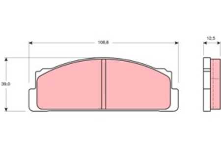 Bromsbeläggsats, Framaxel, fiat 125, toyota corolla, 04491-10151, 4434817