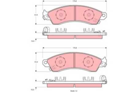 Bromsbeläggsats, Framaxel, chevrolet,ford usa,pontiac, 10104485, 12518935, 12528691, F4ZZ2001B, F5ZZ2001A